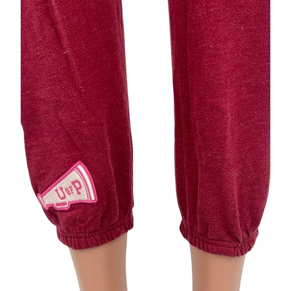RARE Vtg VS PINK University Of Pink Cropped Logo Sweatpants | Y2K Athleisure XS - Picture 5 of 16